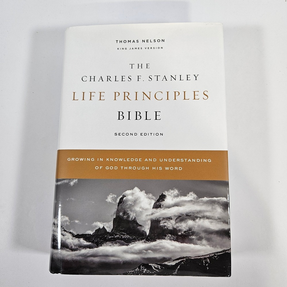 Charles F Stanley Life Principles Bible KJV 2nd Edition Thomas Nelson Hardcover